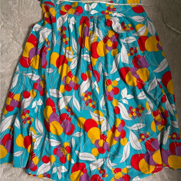 Trashy Diva Colorful Tie Top and Matching Skirt Set with Matching Scarf Size 12 - Picture 4 of 7